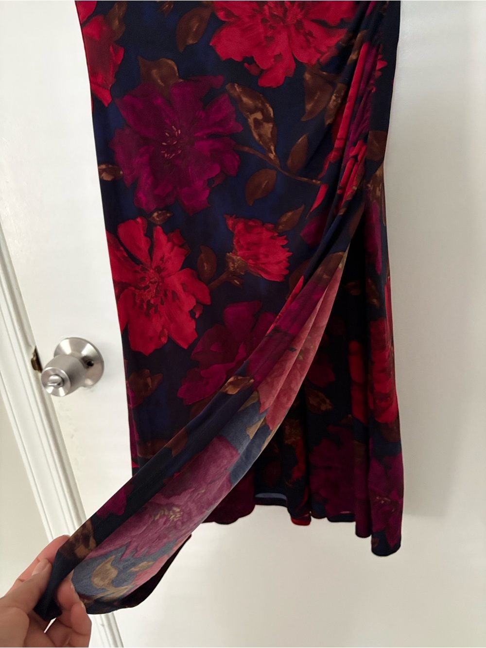 Lauren Ralph Lauren Red Floral Midi Dress - Picture 9 of 12